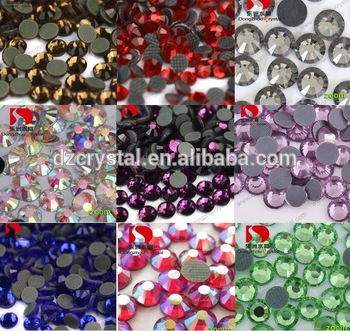 Hot Fix Crystal Rhinestones and Hot Fix Srass