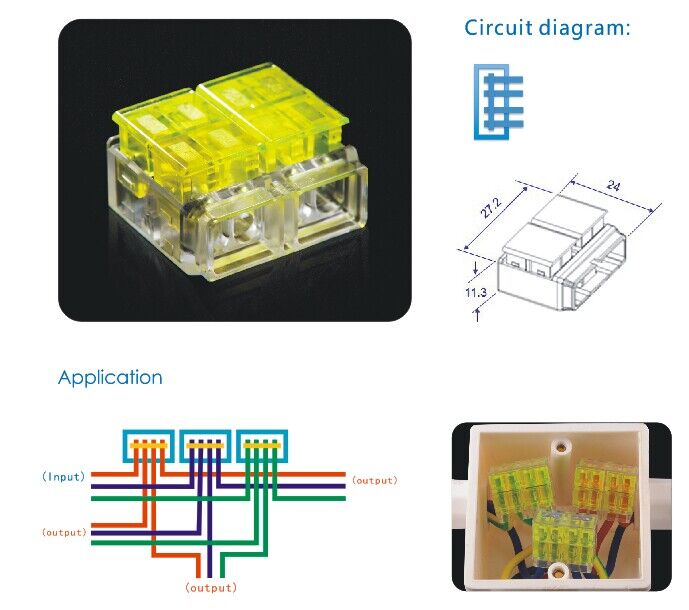 3-Conductor Terminal Block