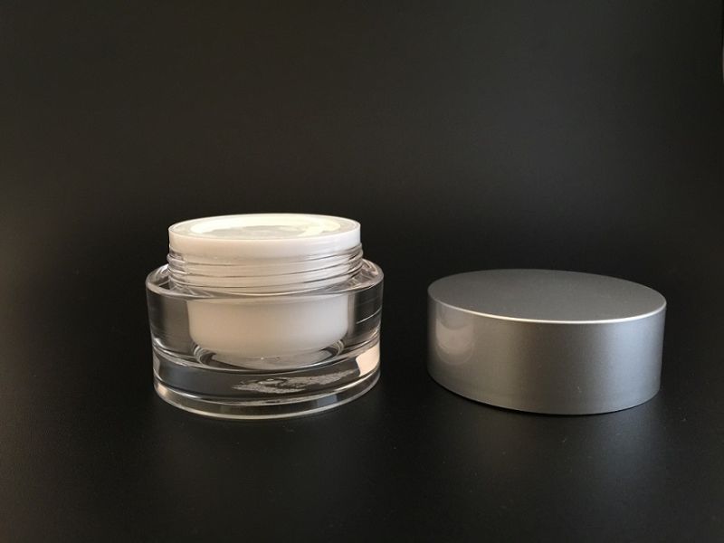 Customerized Acrylic Classical Round Cream Jars for Cosmetic Packaging