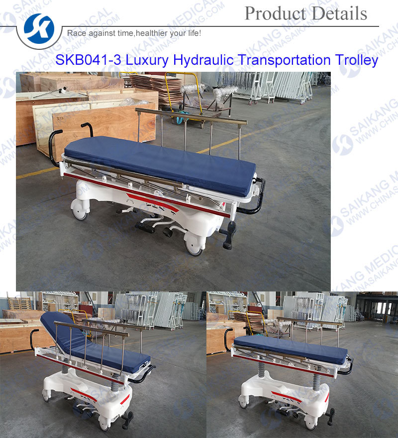 Hospital Patient Transprot Trolley Hydraulic Patient Trolley