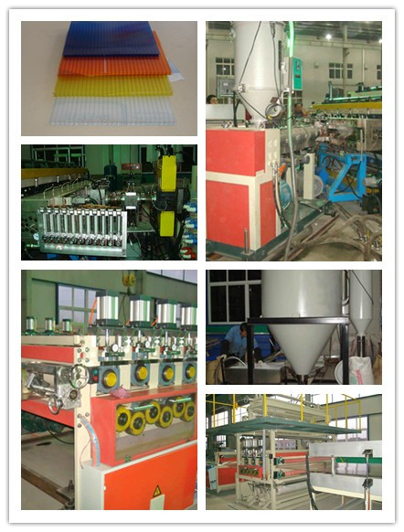 Hot Sale PP PE PC Plastic Hollow Sheet Making Machine (sj120/33)