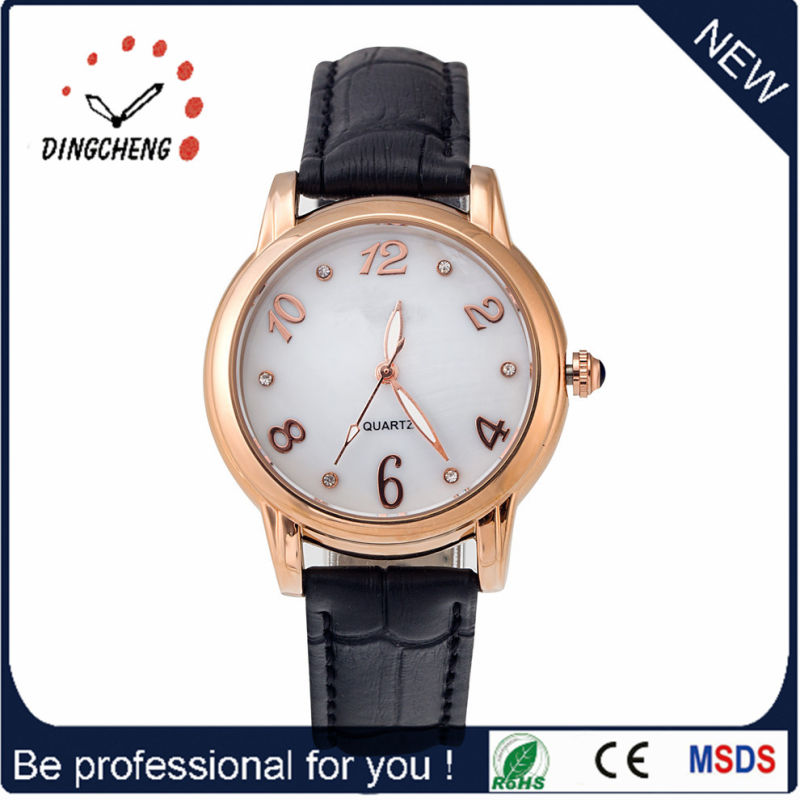 Multifunctional Dual Time Watches Big Face Watch High Quality with Leather Band