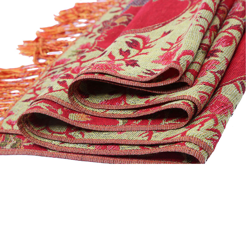 Fashion Turkey Ethnic Style Jacquard 100% Polyester Scarf