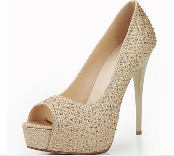 New Collection High Heel Women Diamond Shoes (HS17-058)