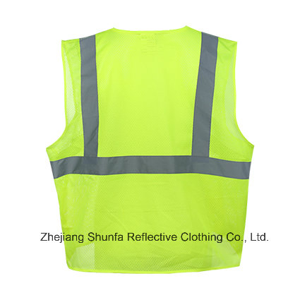 China High-Visibility Reflective Mesh Safety Breathable Vest