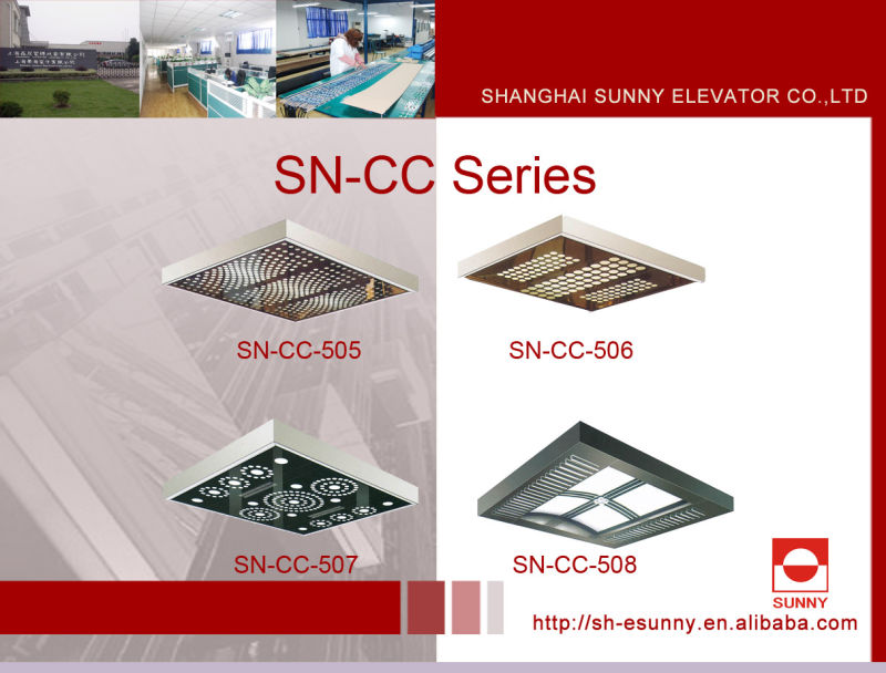 Elevator Car Ceiling with Acrylic Top Panel (SN-CC-501)