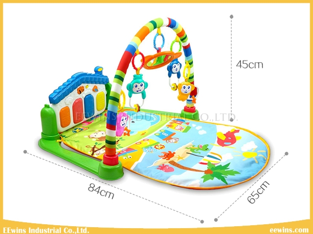 Quality and Safety Kick & Play Piano Gym Toys Baby Play Mat with 3 Pattern for Baby