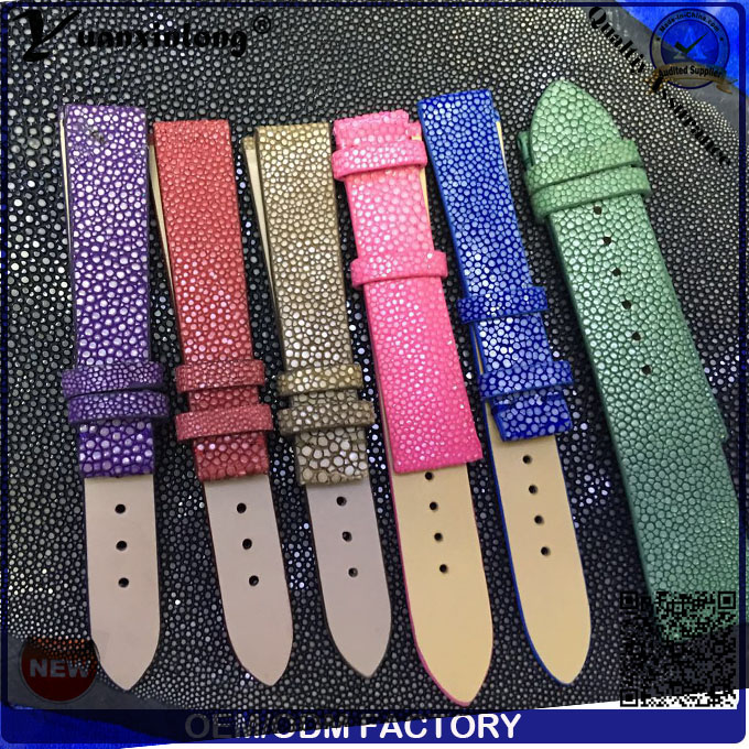 Yxl-756 High Quality Genuine Stingray Skin Leather Watch Strap