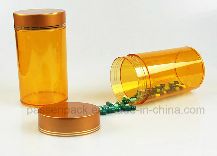 Amber Plastic Bottle for Tablet Packing (PPC-PETM-018)