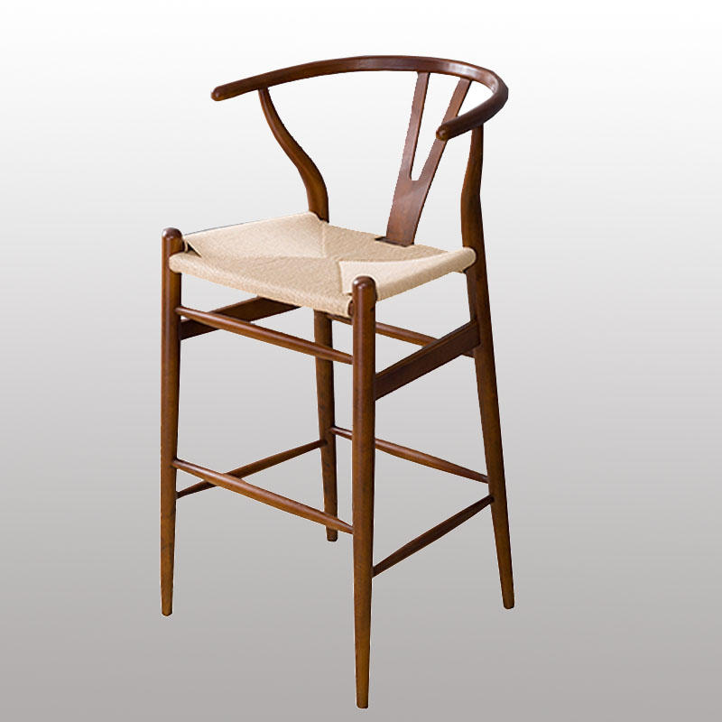 New Design Bar Chair with Solid Wood Legs