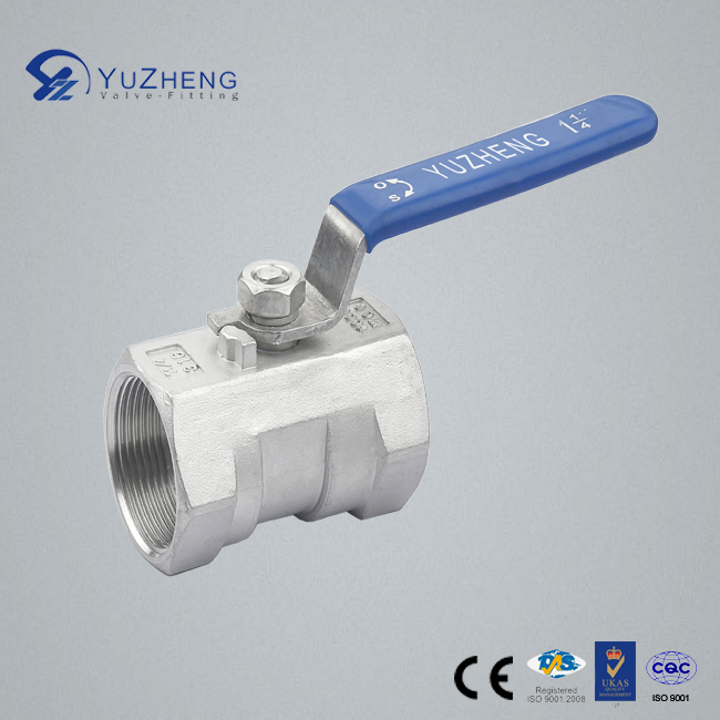 Stainless Steel 1PC Ball Valve with Lock NPT, BSPP. BSPT