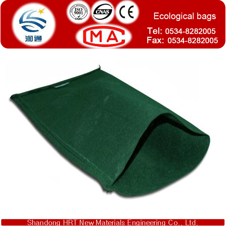 Geotextile Bag for Ecological Envriment 45cm*80cm USD0.55/Piece for Retaining Wall Engineering