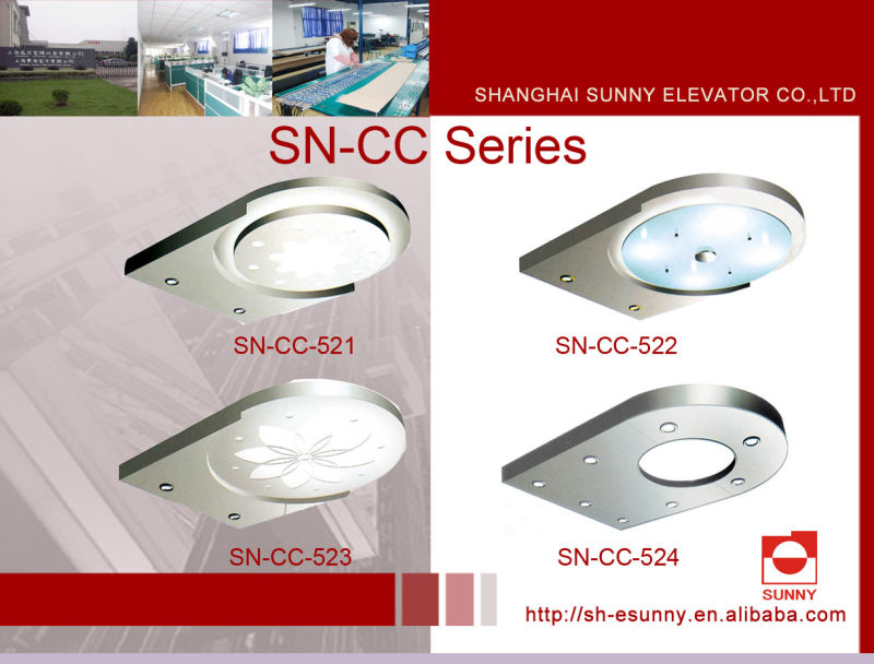 Elevator Ceiling with Acrylic Top Panel (SN-CC-517)