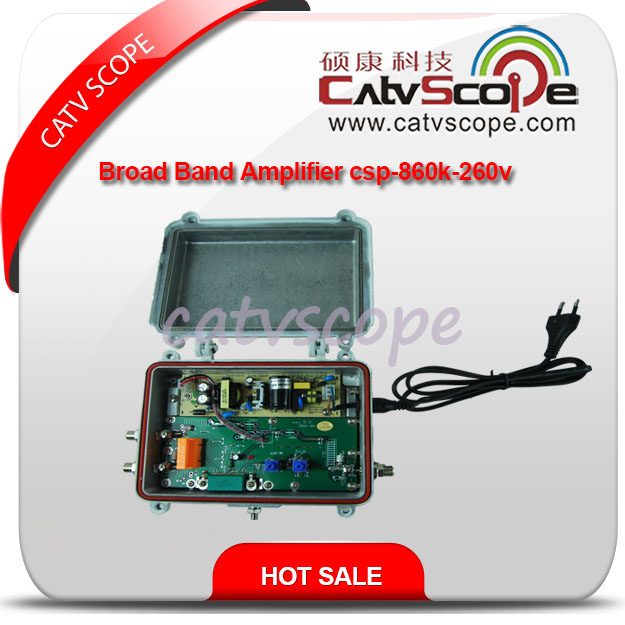 Wide Voltage 110-270V CATV K Type RF Amplifier/RF Booster Csp-860