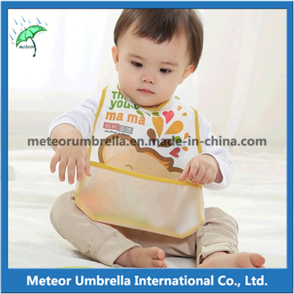 OEM Promotion Gift Printing Waterproof 3D Cartoon PEVA Baby Bibs