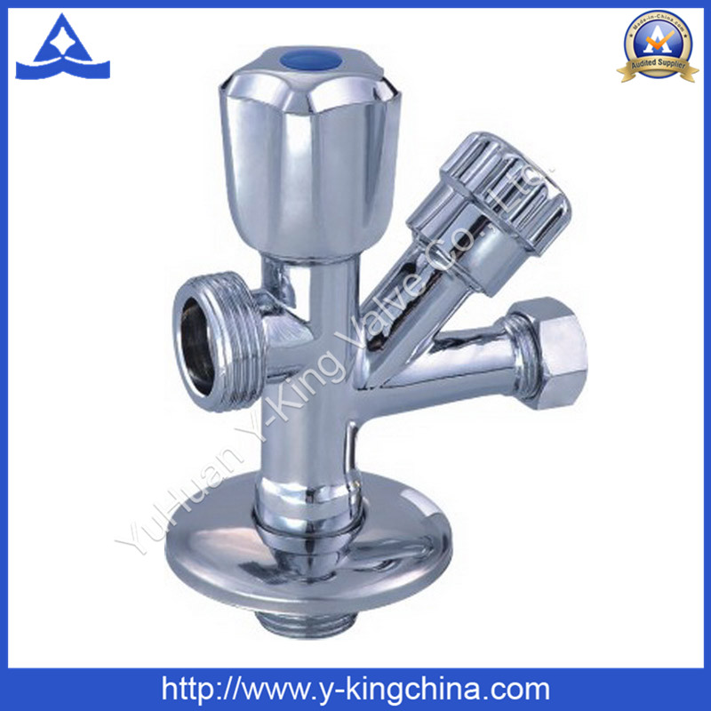 Polished Brass Washing Five-Way Angle Valve (YD-5012)