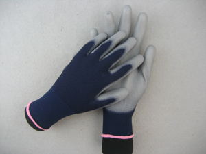 Dark Blue 13G PU Coated Safety Work Glove