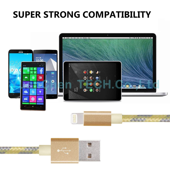 High Quality Fast Charging Data Charging USB Cable for iPhone