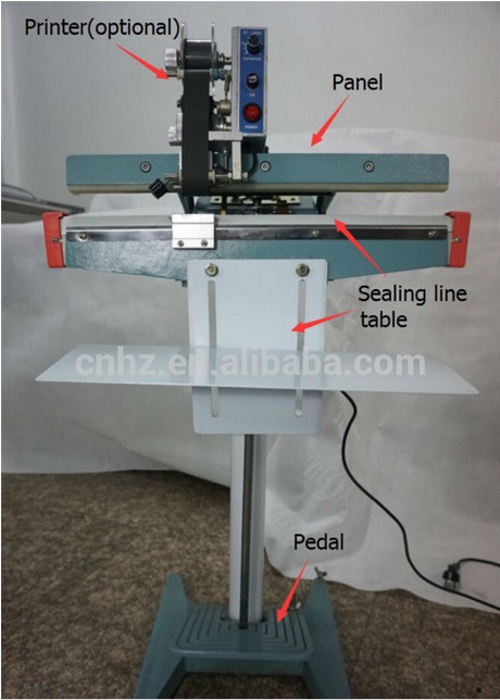 Plastic Film Foot Pedal Plastic Bag Sealing Machine