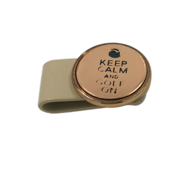 High Quality Brass Metal Golf Hat Clips with Magnets