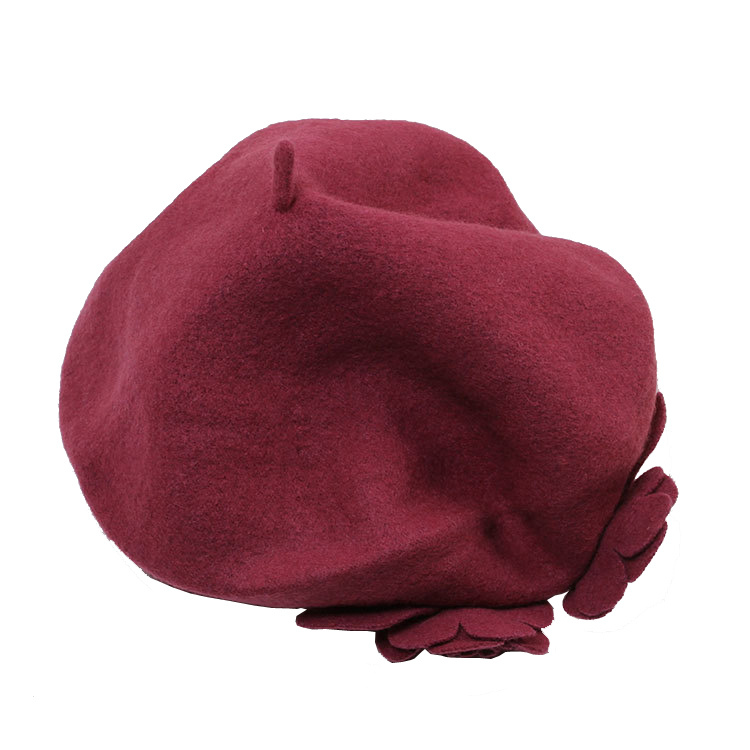 Womens Ladies Wool Warm Angora Winter Flowers Autumn Spring Cap Hat Beret (HW810)