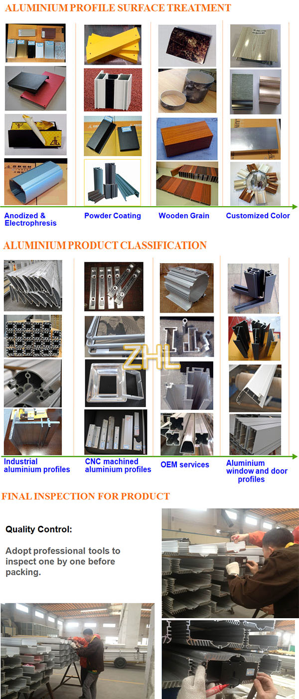Guangdong Aluminium Extruded Factory Supplies Square Rounded Corners