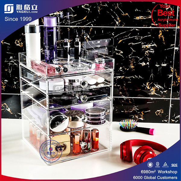 China Supplier Best Selling Paper Clear Acrylic Makeup Storage Box