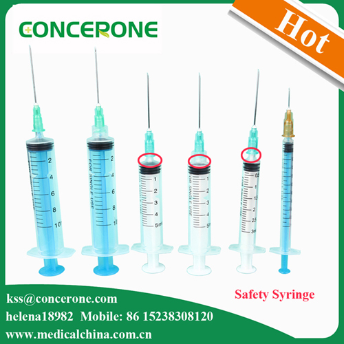 Single Use 3 Parts Self Destroy Syringes, Disposable Syringes