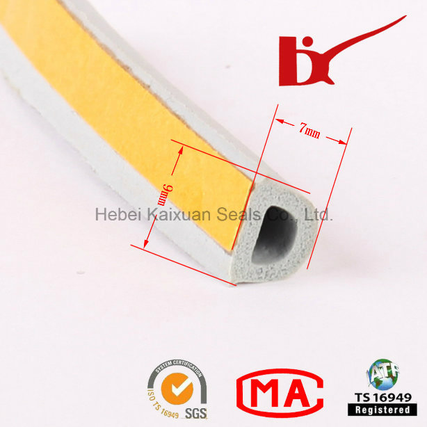 Extrusion Foam D Type Rubber Sealing Strip