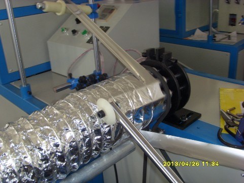 Aluminum Foil Wire Round Flexible Duct Machine