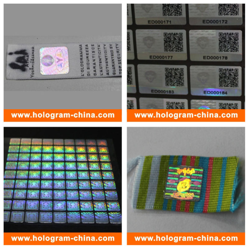 Anti-Counterfeiting Laser Hologram Sticker for Cloth