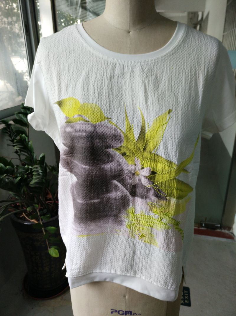 Summer Fashion Flower Printed Short Sleeve T-Shirt Clothes