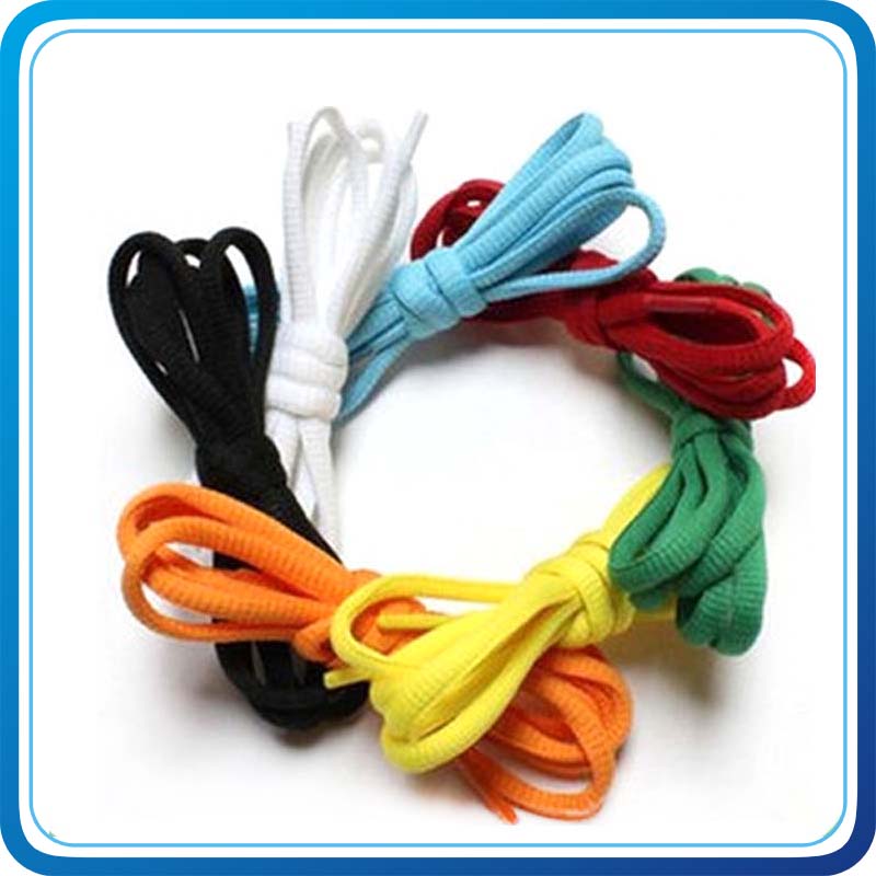 Wholesale Printed Logo Shoelace with Metal Clip