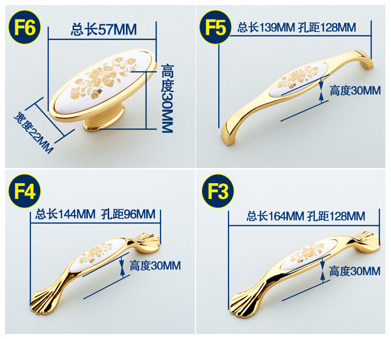 Wardrobe Handle, Cabinet Handle, Drawer Handle, Al-F1-6