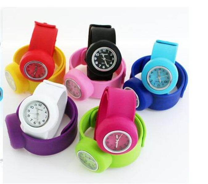 Yxl-350 Hot Selling Silicone Watch for Promotional Gifts Kids Slap Band Watches Silicone Slap Watch