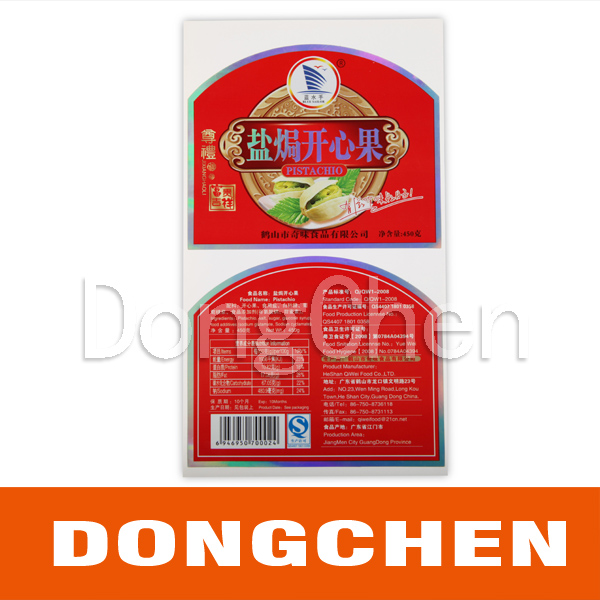 Self-Adhesive Cmyk Printing Food Drink Label