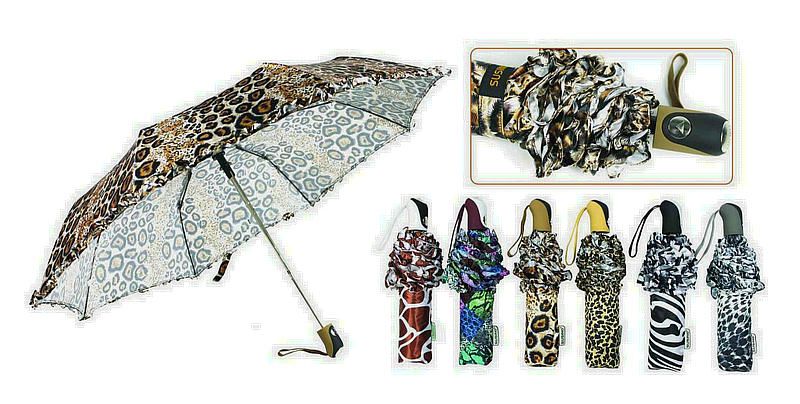 Animal Skin Design 3 Fold Manual Light Umbrella (YS-3FM21083940R)