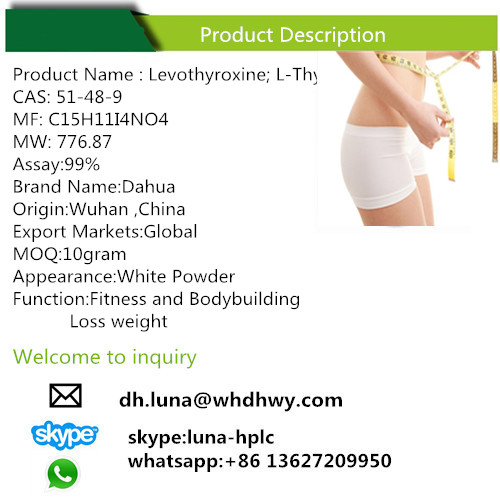 China Slimming T4 L-Thyroxine Loss Weight Powder Levothyroxine