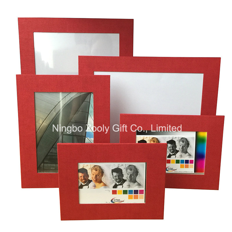 Silvery Textured Art Paper Photo Frame Promotional Gift Frames