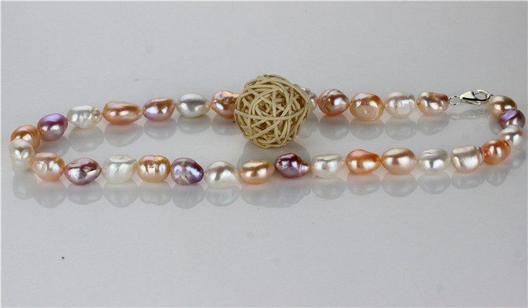 Snh 12mm AA Mixed Color Freshwater Wedding Real Pearl Set