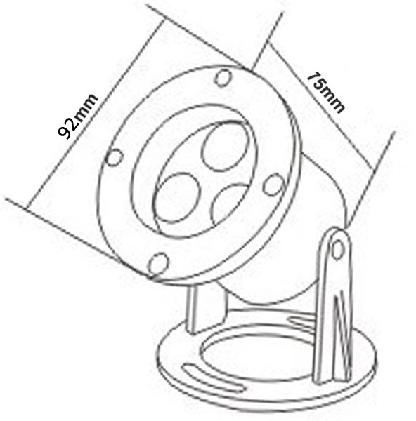 IP68 3W LED Underwater Spot Light