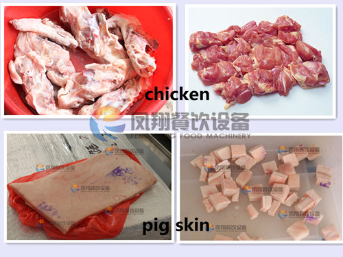 Poultry Chicken Bird Duck Meat Cartilage Cutter Dicer Cutting Machine