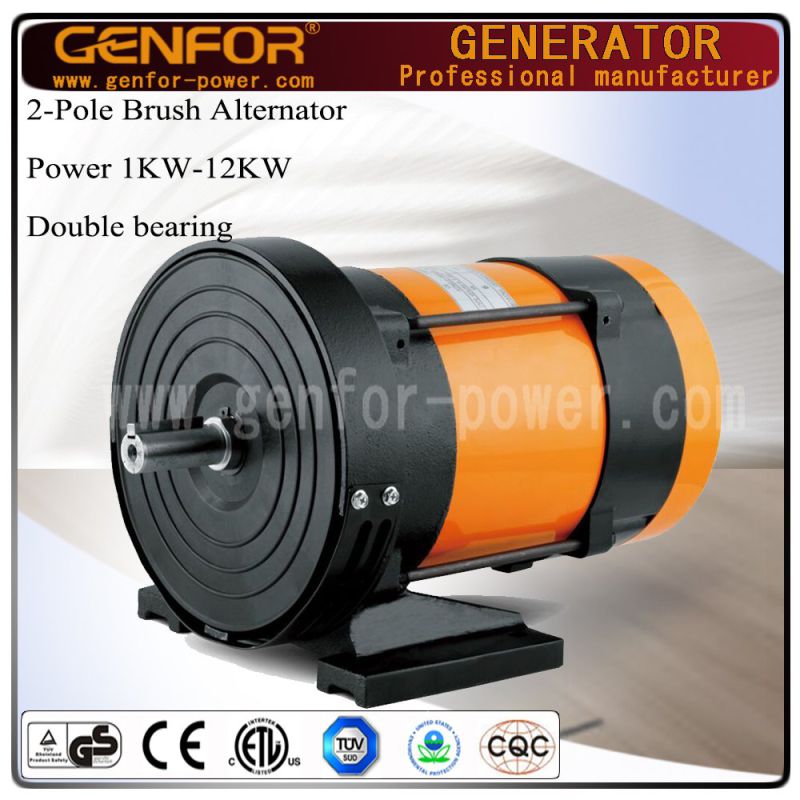 1-12kVA Double Bearing Alternator Install with Belt for Diesel Generator, Compresser Machine