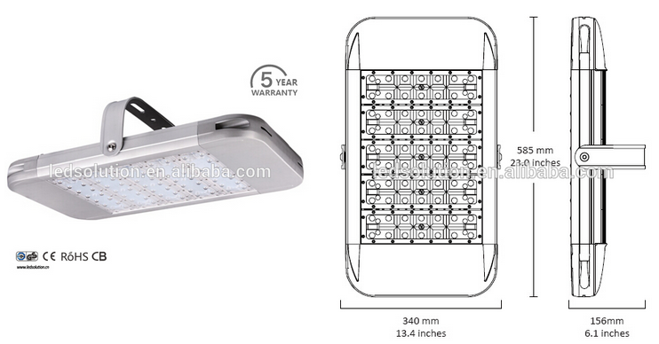 200W Outdoor LED High Bay Light for Station/Garage/Warehouse, with CE, RoHS, CB Certificate