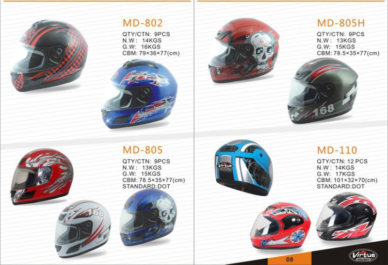 Racing Helmet Motorcycle Helmet of DOT ATV Helmet