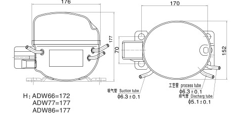 Refrigerator Compressor (MK Series)