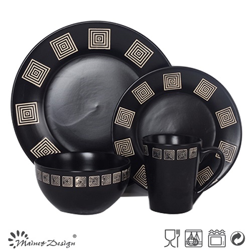 Special Design Black Ceramic Dinnerware Set