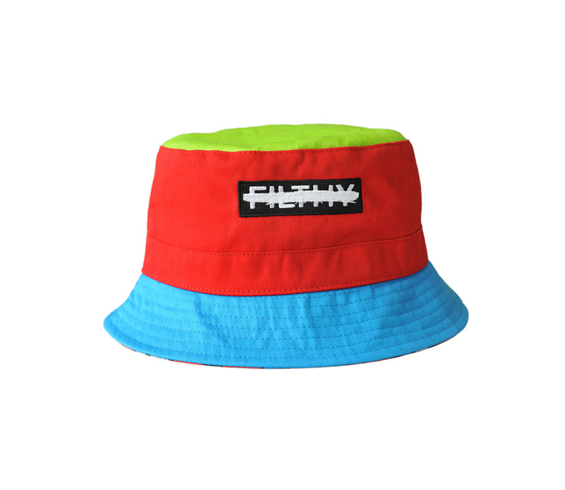 Popular Color Piping Double Layers Bucket Hat Boonie Leisure Hat (U0034/37)