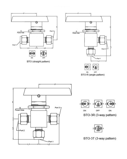 Stainless Steel Whitey Type Intrument Ball Valve