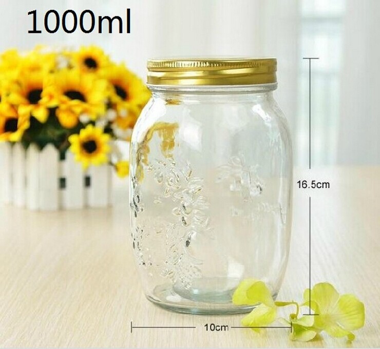 in Stock 150ml 300ml 500ml Food Storage Glass Mason Jar